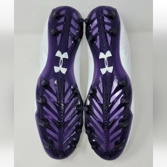 Under Armour Mens Size 13 Spotlight 4D Foam UA Cleats White 3023963-103 New main image 7